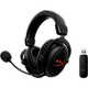 אוזניות גיימינג אלחוטיות HyperX Cloud II Core - צבע שחור/אדום שנתיים אחריות ע"י היבואן הרשמי