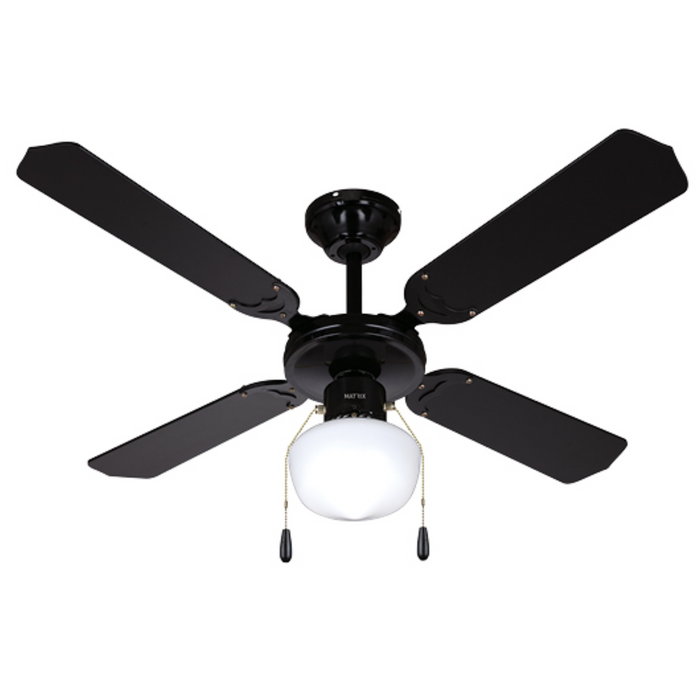 מאוורר תקרה Matrix Wind 28W - קוטר 42 צבע שחור אחריו עי היבואן הרשמי 
