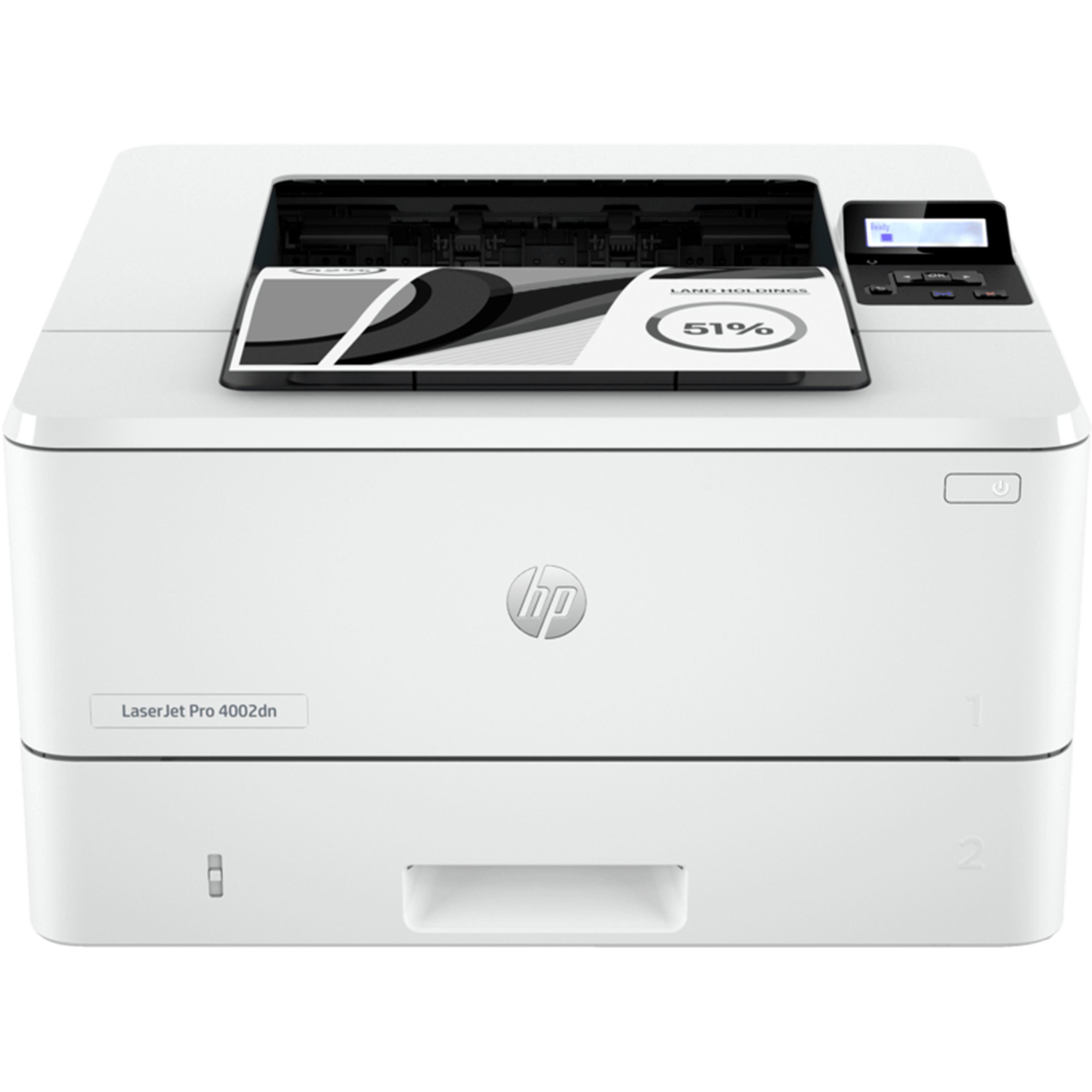 מדפסת לייזר HP LaserJet Pro 4002dn - צבע לבן שנה אחריות ע