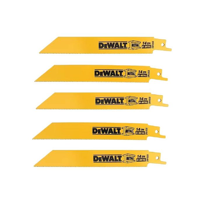 חבילה של 5 להבים למסור חרב לחיתוך מתכת 152 ממ דגם DW4808 מבית DeWALT
