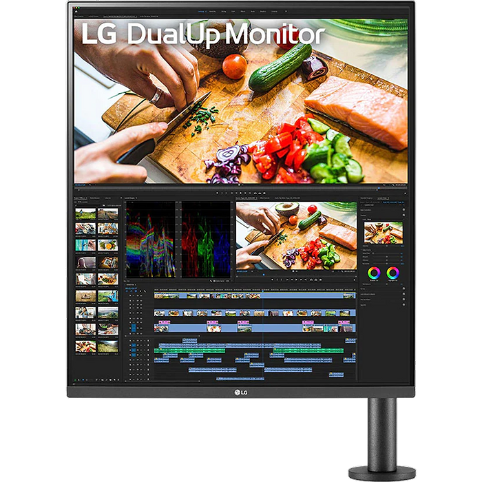 מסך מחשב LG 28MQ780-B 27.6 DualUp 16:18 USB Type-C - צבע שחור שלוש שנות אחריות עי היבואן הרשמי