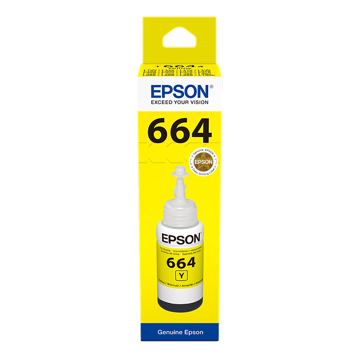 בקבוק מילוי מקורי 70 מל Epson T6641 - צבע צהוב
