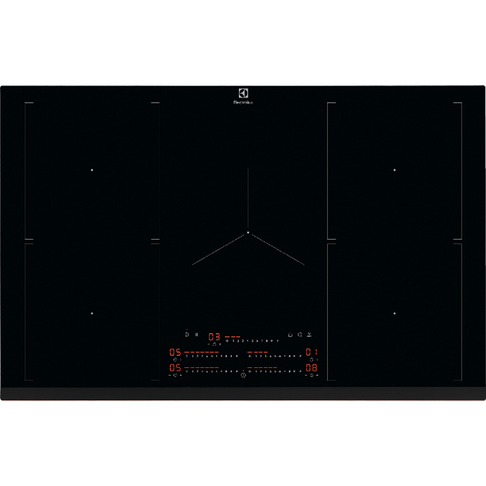 כיריים אינדוקציה 5 מוקדי בישול 80 סמ Electrolux EIV84550 Multizone תוצרת גרמניה - גימור שחור אחריות עי היבואן הרשמי
