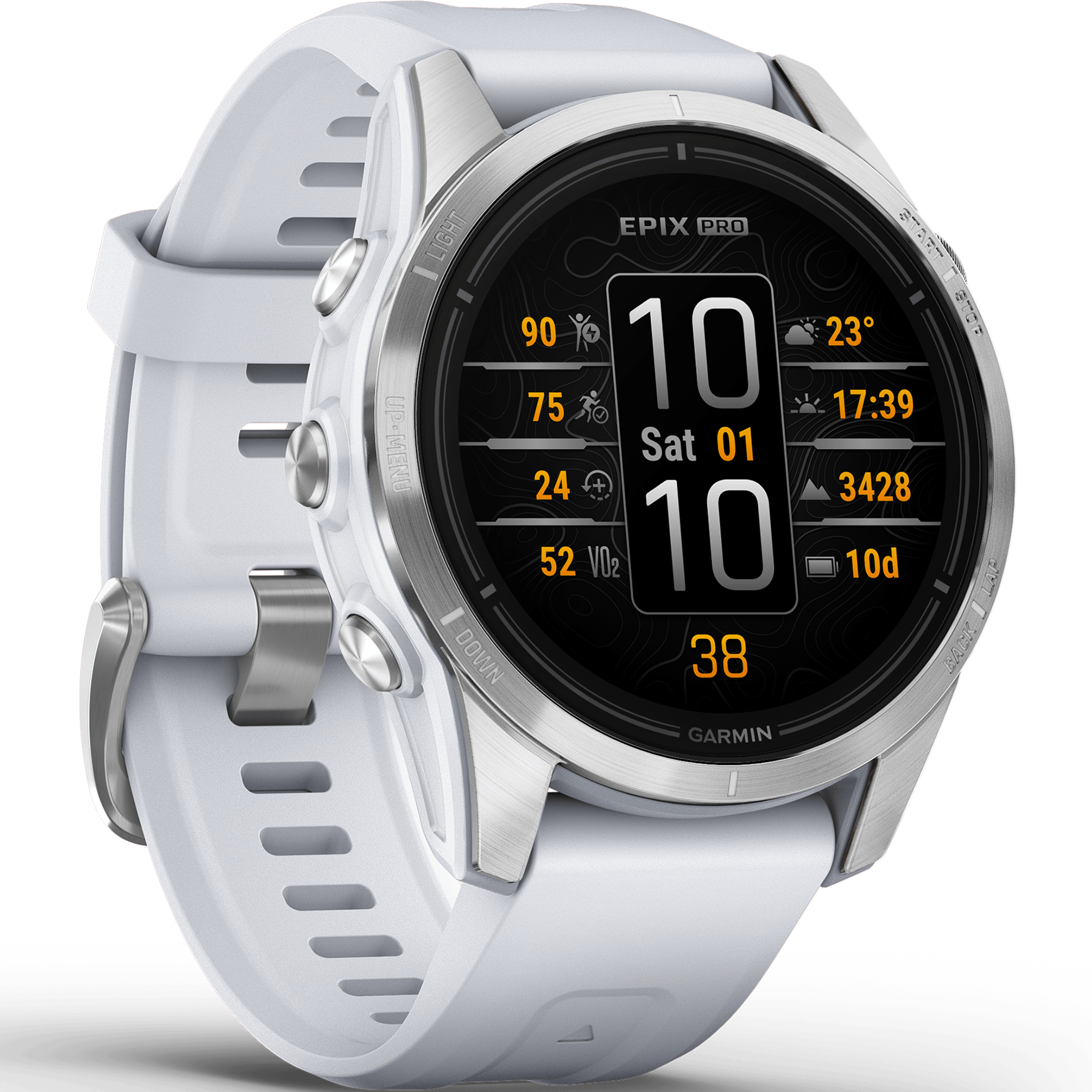 שעון ספורט חכם Garmin Epix Pro (Gen 2) 42mm - צבע לבן שנתיים אחריות ע