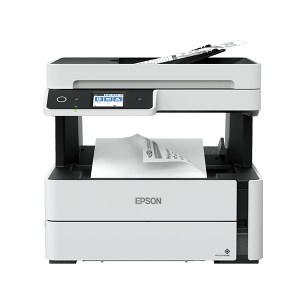 מדפסת אלחוטית 4 ב-1 Epson EcoTank M3170 Wi-Fi - צבע לבן שלוש שנות אחריות ע
