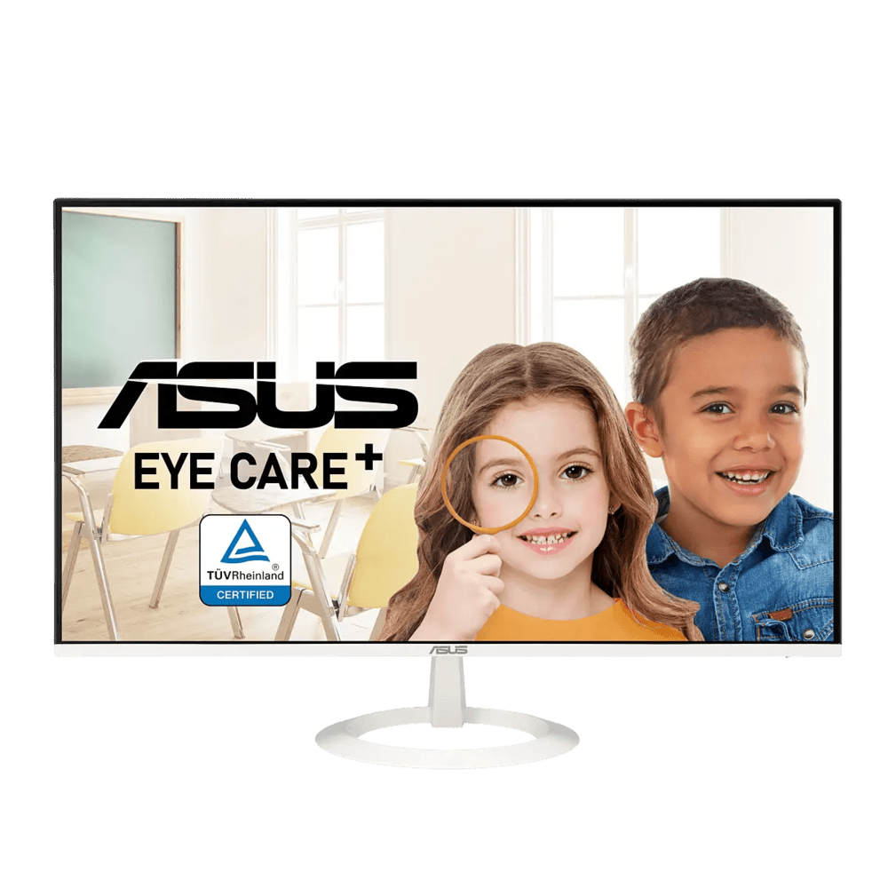 מסך מחשב גיימינג 27'' Asus VZ27EHF-W FHD 100Hz 1ms IPS - צבע לבן שלוש שנות אחריות ע