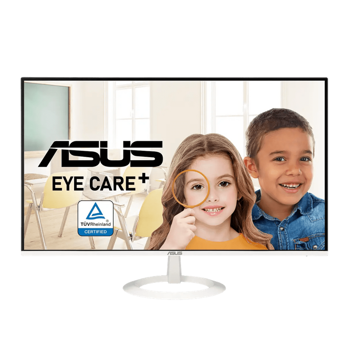 מסך מחשב גיימינג 27'' ASUS VZ27EHF-W FHD/100HZ/1MS/IPS - צבע לבן שלוש שנות אחריות עי היבואן הרשמי