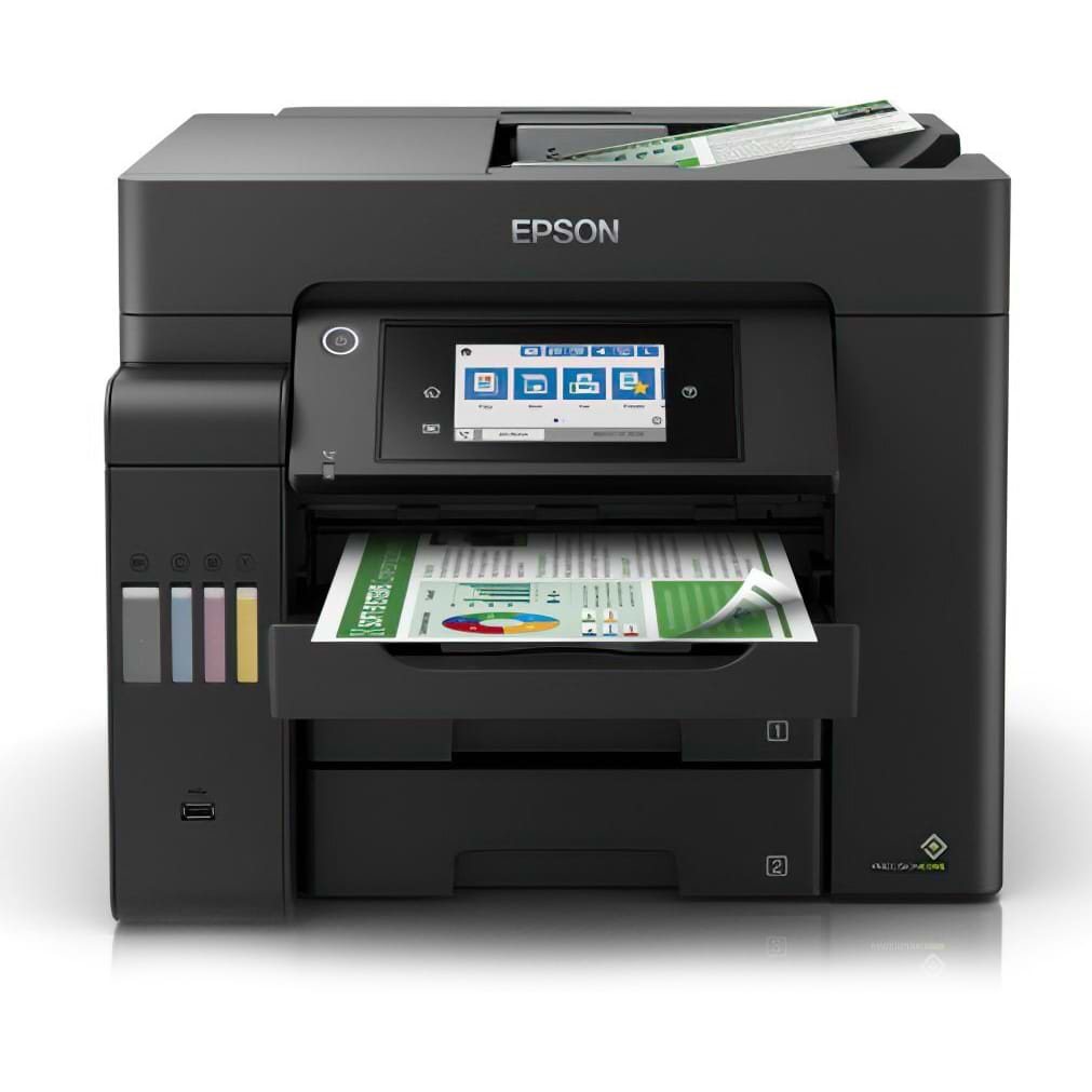 מדפסת אלחוטית 4 ב-1 Epson EcoTank L6550 Wi-Fi - צבע שחור שלוש שנות אחריות ע