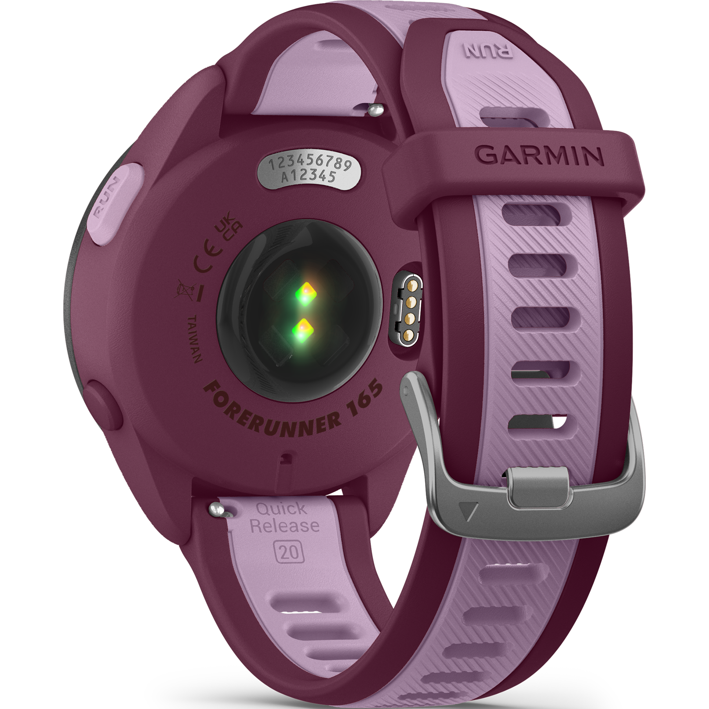 שעון ספורט חכם Garmin Forerunner 165 Music GPS 43mm - צבע סגול שנתיים אחריות ע