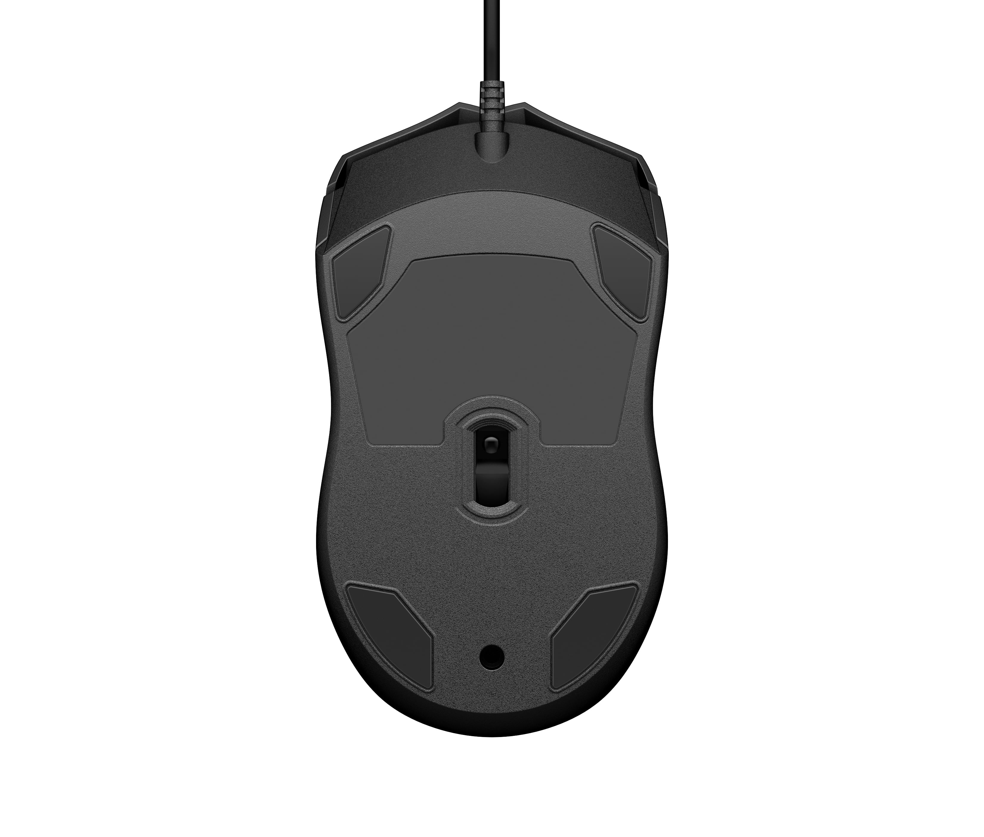 עכבר חוטי HP 100 - צבע שחור שנה אחריות ע