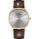 שעון לגבר Claude Bernard 20219 37J AID 41mm צבע זהב/עור חום/ספיר קריסטל - אחריות לשנתיים