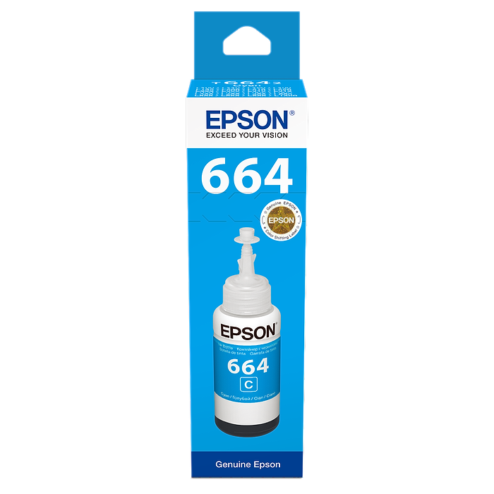 בקבוק מילוי מקורי 70 מל Epson T6641 - צבע תכלת