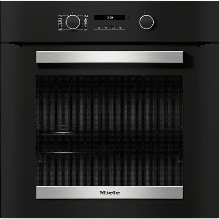 תנור בנוי 76 ליטר Miele H2467 B - צבע שחור אחריות עי אלקטרה היבואן הרשמי