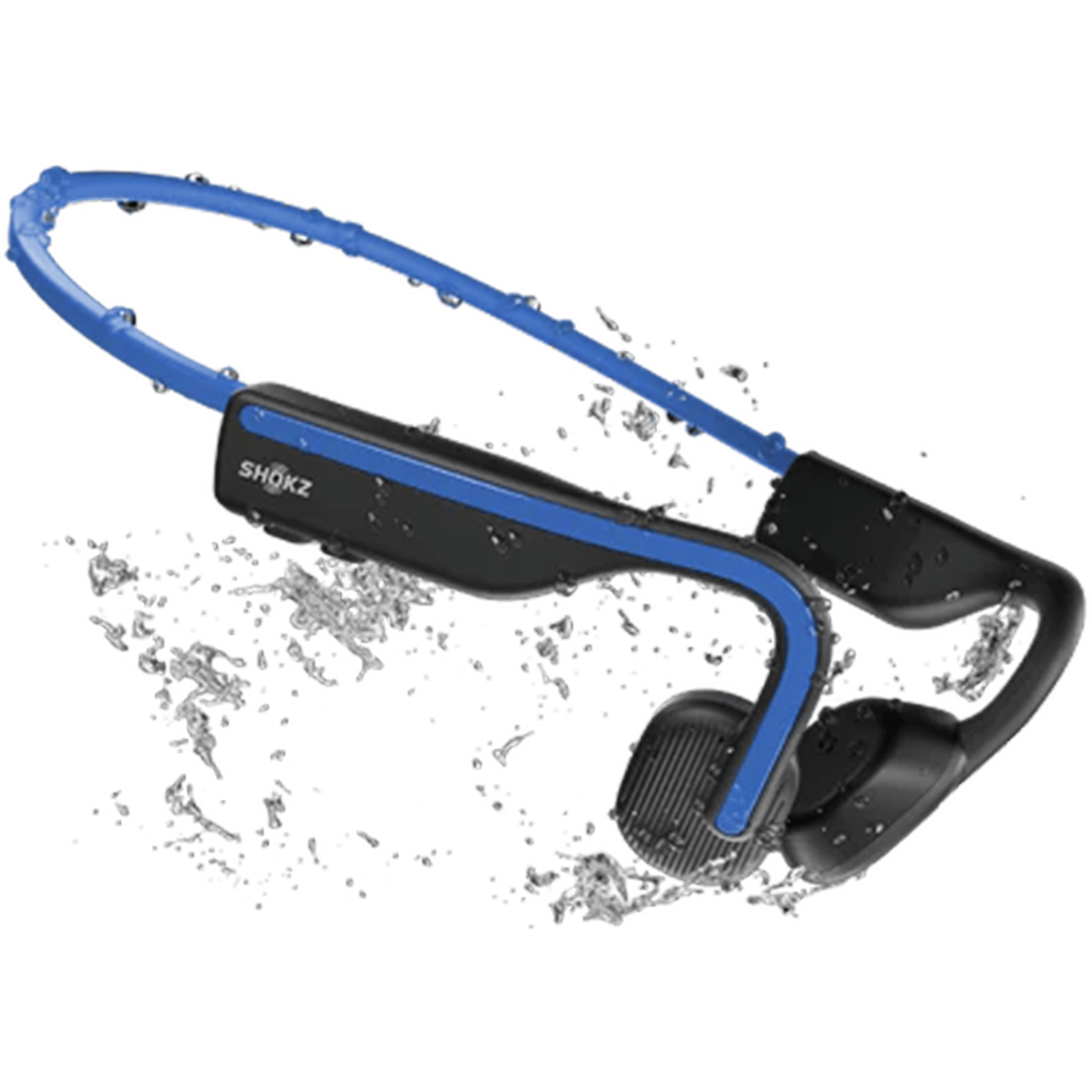אוזניות עצם אלחוטיות מותאמות לספורט Shockz OpenMove IP55 - צבע כחול שנתיים אחריות ע