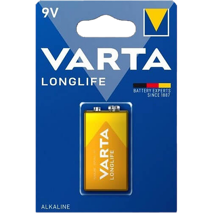 סוללת Varta Alkaline Longlife 9V 6LR61