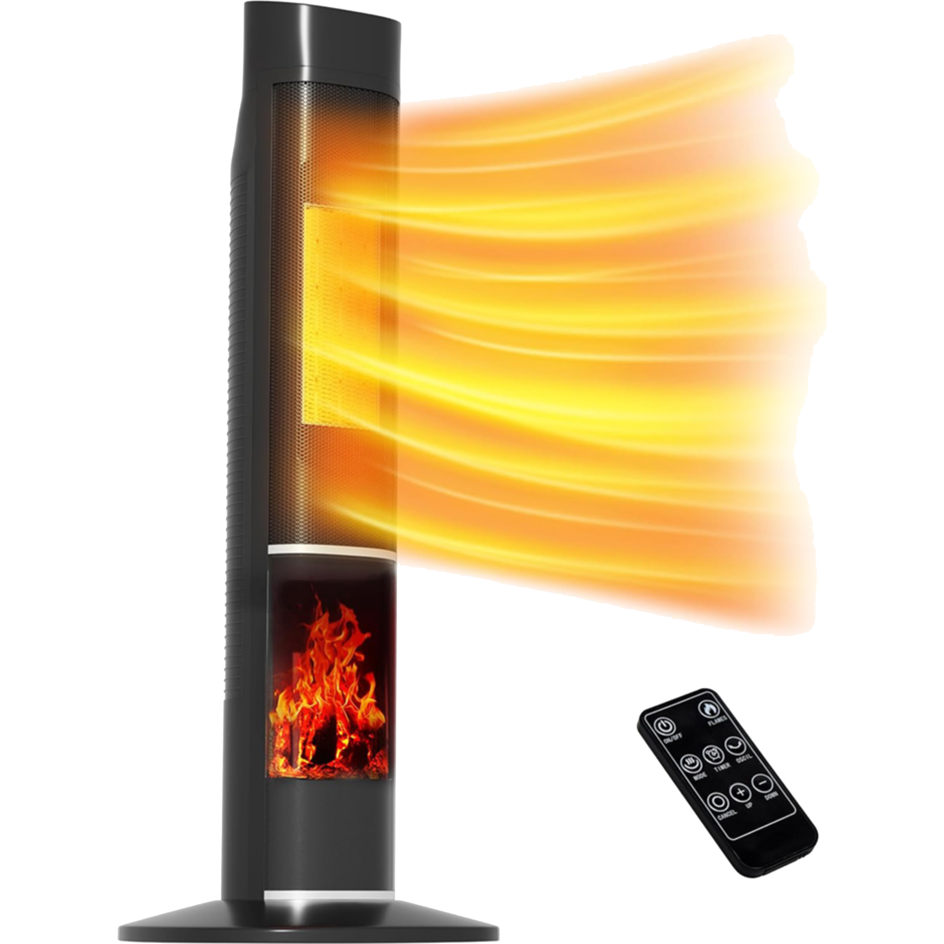 תנור חימום מסתובב Homex HPT-2000 - צבע שחור אחריות ע
