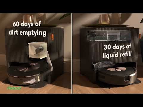 שואב אבק רובוטי שוטף iRobot j9+ Roomba Combo - צבע שחור שנה אחריות ע