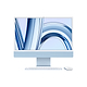 מחשב Apple iMac 24 - Z19L000CR M3 Chip 8-Core CPU 10-Core GPU 512GB SSD 16GB RAM - צבע כחול שנה אחריות ע"י היבואן הרשמי