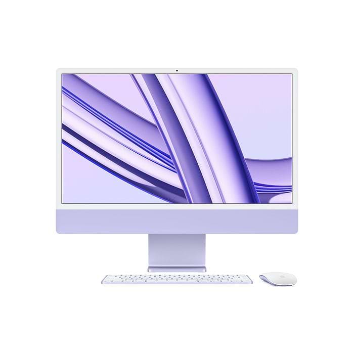 מחשב Apple iMac 24 - Z19P000F8 M3 Chip 8-Core CPU 10-Core GPU 512GB SSD 16GB RAM - צבע סגול שנה אחריות עי היבואן הרשמי
