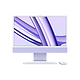 מחשב Apple iMac 24 - Z19P000F8 M3 Chip 8-Core CPU 10-Core GPU 512GB SSD 16GB RAM - צבע סגול שנה אחריות ע"י היבואן הרשמי