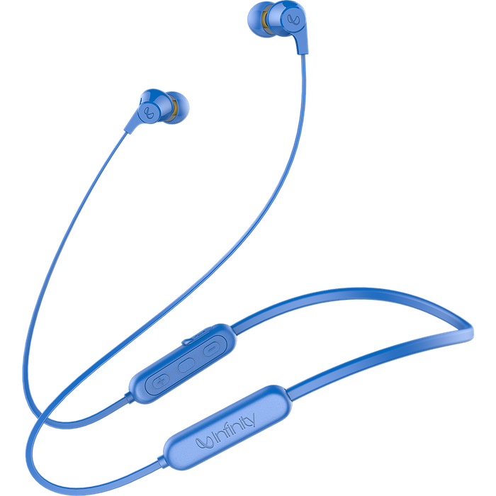 אוזניות אלחוטיות Infinity by Harman Tranz N300 IPX5 - צבע כחול שנה אחריות עי היבואן הרשמי