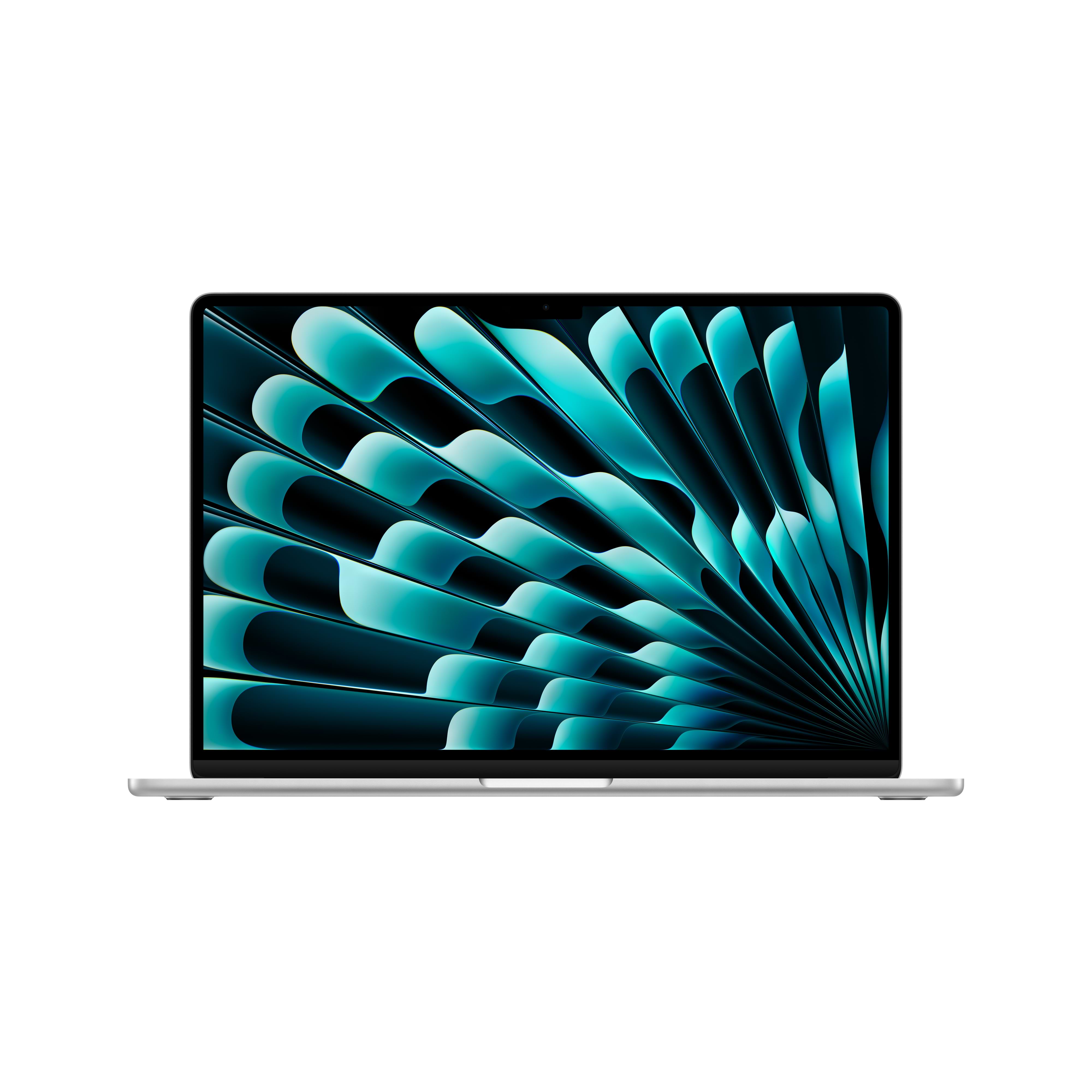 מחשב נייד Apple MacBook Air 15 - MRYQ3HB/A M3 Chip 8-Core CPU 10-Core GPU 512GB SSD 8GB Unified Memory - צבע כסוף שנה אחריות ע