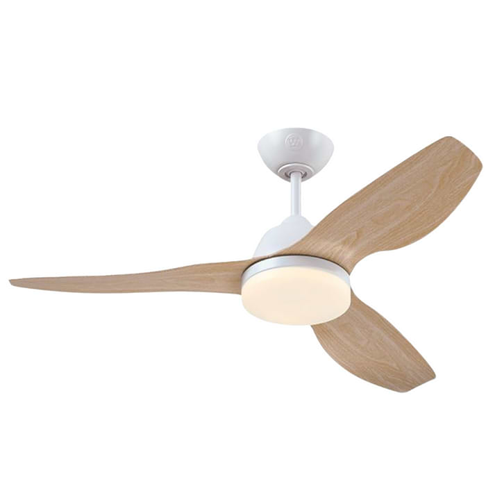 מאוורר תקרה כולל שלט Westinghouse Magnolia 42  - צבע לבן בשילוב אלון שנתיים אחריות עי היבואן הרשמי