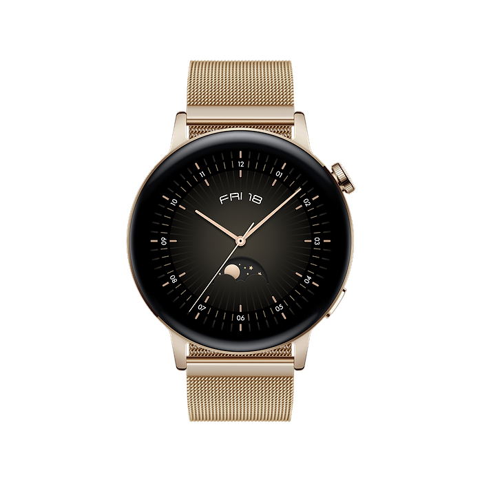 שעון חכם Huawei Watch GT 3 Elegant - צבע זהב שנה אחריות עי היבואן הרשמי