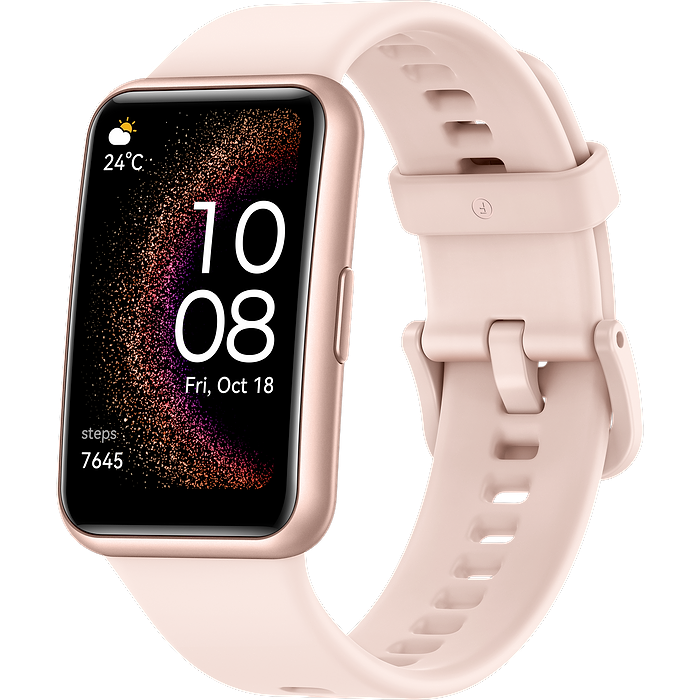 שעון ספורט חכם Huawei Watch Fit Special Edition GPS - צבע ורוד שנה אחריות עי היבואן הרשמי