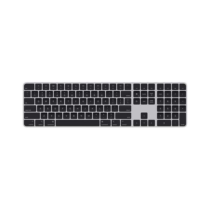 מקלדת Magic Keyboard אלחוטית עם לוח מקשי ספרות וכפתור Touch ID - צבע שחור שנה אחריות עי היבואן הרשמי