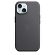 כיסוי מקורי ל- Apple iPhone 15 FineWoven Case עם חיבור MagSafe - צבע שחור
