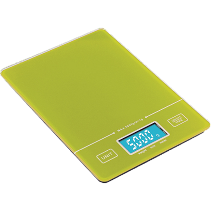 משקל מטבח 201 מסך מגע מואר OMEGA - צבע ירוק