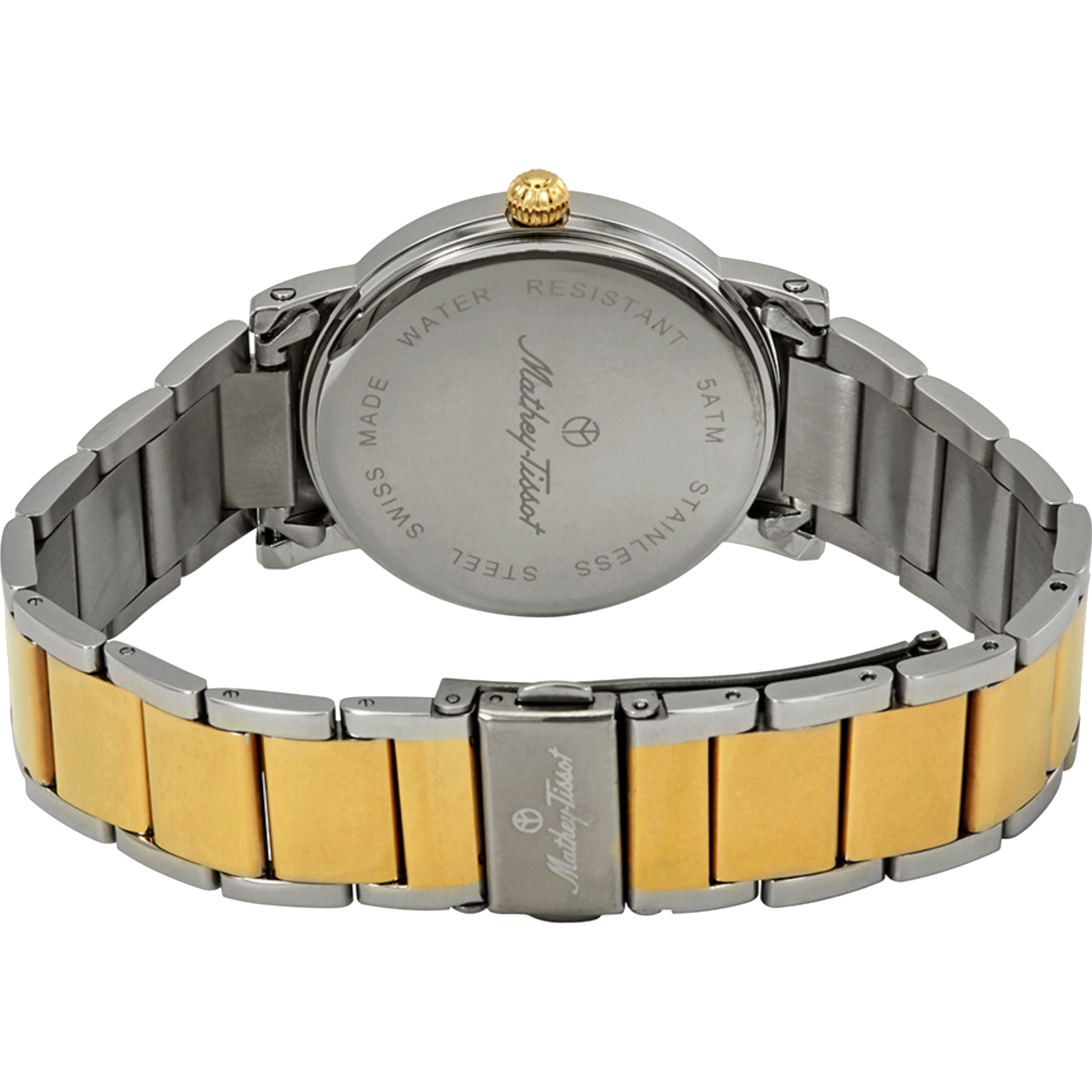 שעון יד לגבר Mathey Tissot H611251MBR 38mm צבע כסף/זהב ספרות רומיות - אחריות לשנתיים