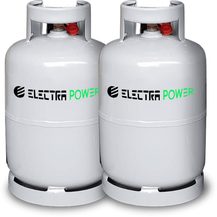 שני בלוני גז למנגל 5 קילו לשימוש רב פעמי Electra Power