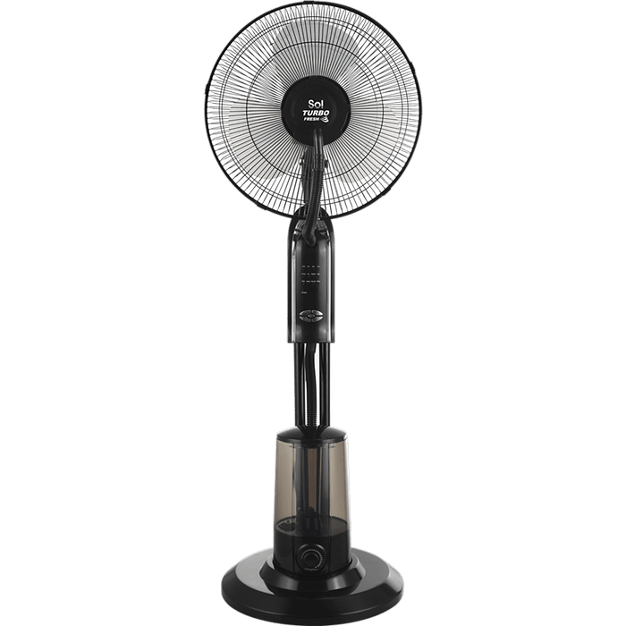 מאוורר עמוד דיגיטלי כולל שלט ומתז מים  18 SOL SL-5308 - צבע שחור אחריות עי היבואן הרשמי 