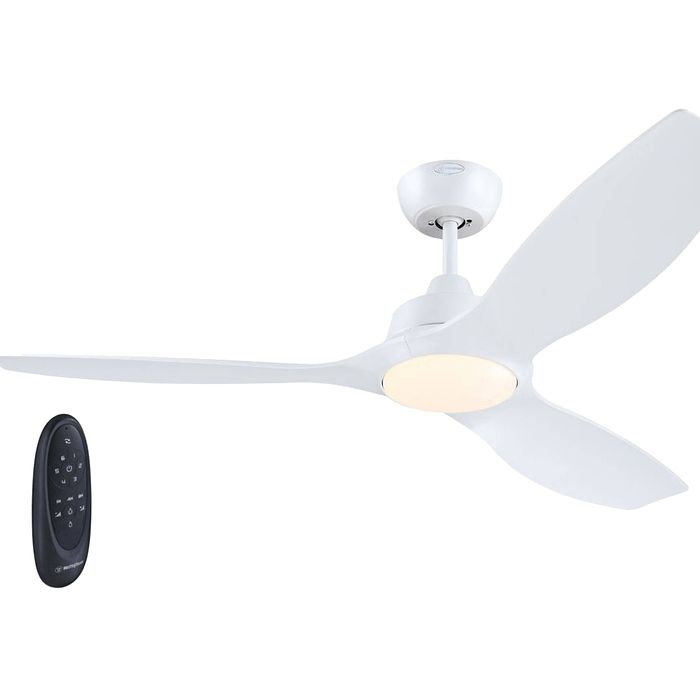 מאוורר תקרה עם שלט Westinghouse Montana 52 DC CCT 24W - צבע לבן מט 15 שנות אחריות עי היבואן הרשמי 
