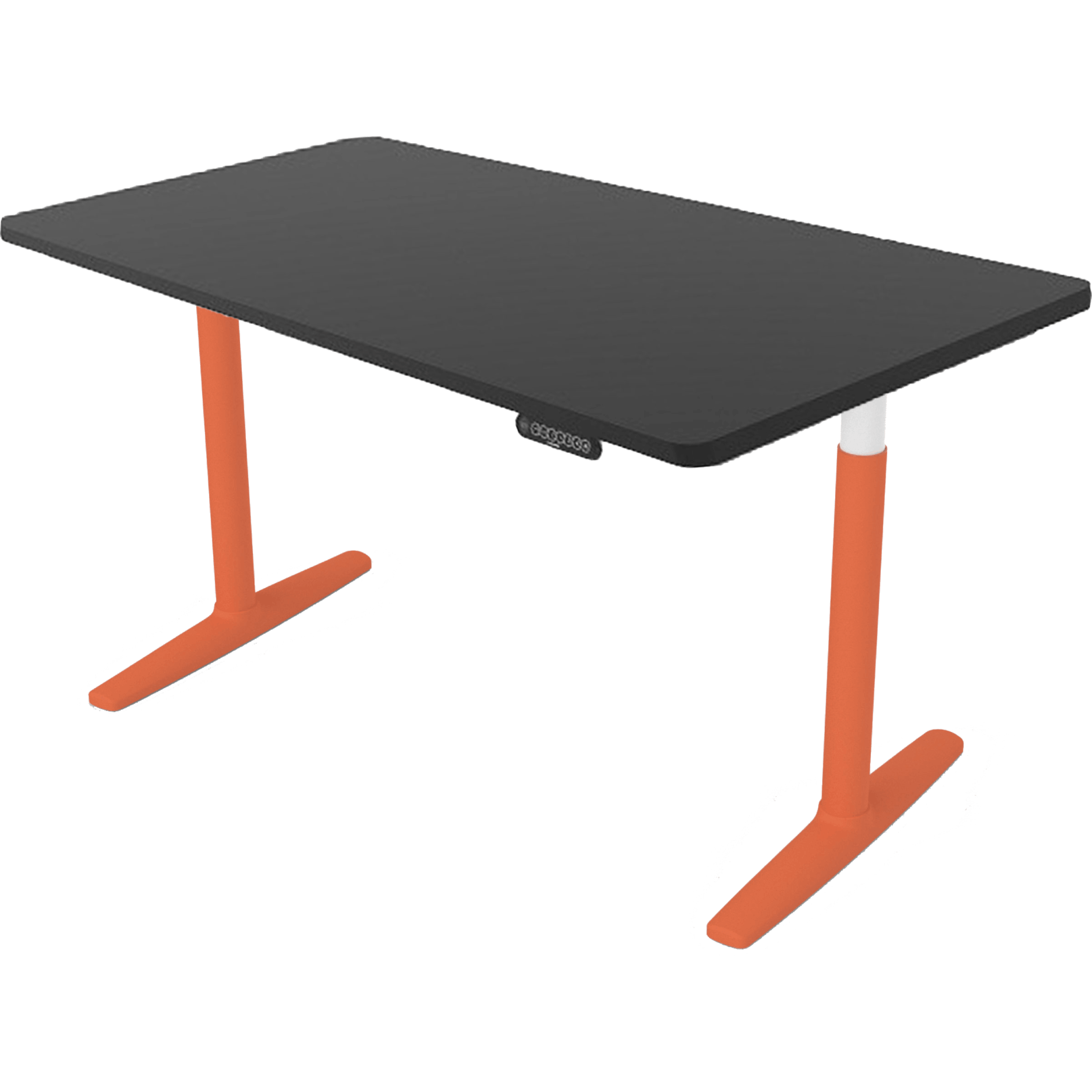 שולחן חשמלי מתכוונן באורך 140 ס''מ צבע שחור עם כתום Keisar Obol - חמש שנות אחריות ע