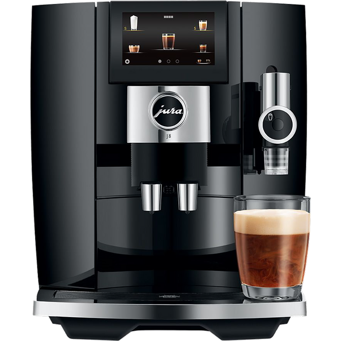 מכונת פולי קפה מדגם Jura J8 - צבע שחור אחריות לשנתיים עי היבואן הרשמי