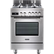 תנור משולב כיריים 4 להבות 60 ס"מ Delonghi PRO 66 MXL PZ-IL תוצרת איטליה -  גימור נירוסטה אחריות ע"י היבואן הרשמי