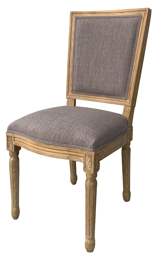 כיסא משענת מרובעת בצבע בד אפור כהה XMS-CB2180 ZN123-19