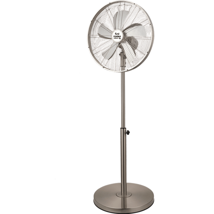 מאוורר עמוד 16 SOL SL-5301 - צבע נירוסטה מוברשת אחריות עי היבואן הרשמי 