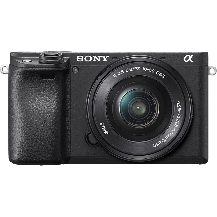 מצלמה דיגיטלית ללא מראה הכוללת עדשה Sony Alpha 6400 E PZ 16-50mm f/3.5-5.6 OSS - צבע שחור שלוש שנות אחריות עי היבואן הרשמי