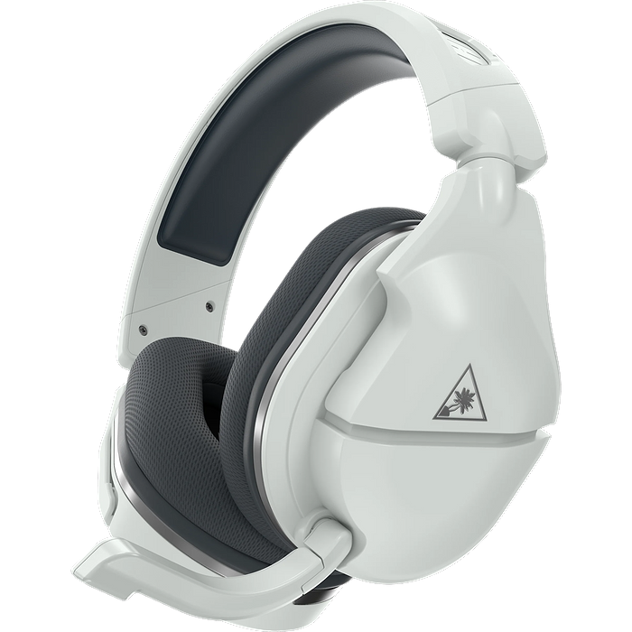 אוזניות גיימינג אלחוטיות Turtle Beach Stealth 600 Gen 2 למחשב ול-PS4/PS5 - צבע לבן אפור שנה אחריות עי היבואן הרשמי