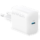 מטען קיר Anker 312 20W PowerIQ USB-C - צבע לבן שנה אחריות ע"י היבואן הרשמי