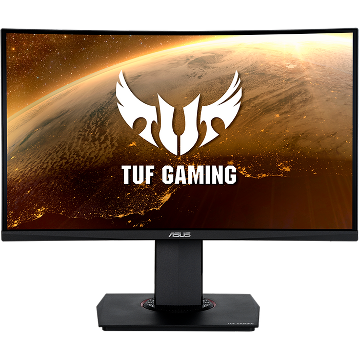 מסך מחשב גיימינג קעור 23.6'' Asus TUF Gaming VG24VQR Freesync Premium VA FHD 1ms 165Hz - צבע שחור שלוש שנות אחריות עי היבואן הרשמי