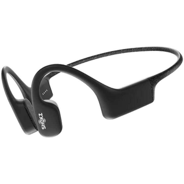 אוזניות עצם אלחוטיות מותאמות לשחיה Shockz OpenSwim IP68 - צבע שחור שנתיים אחריות עי היבואן הרשמי