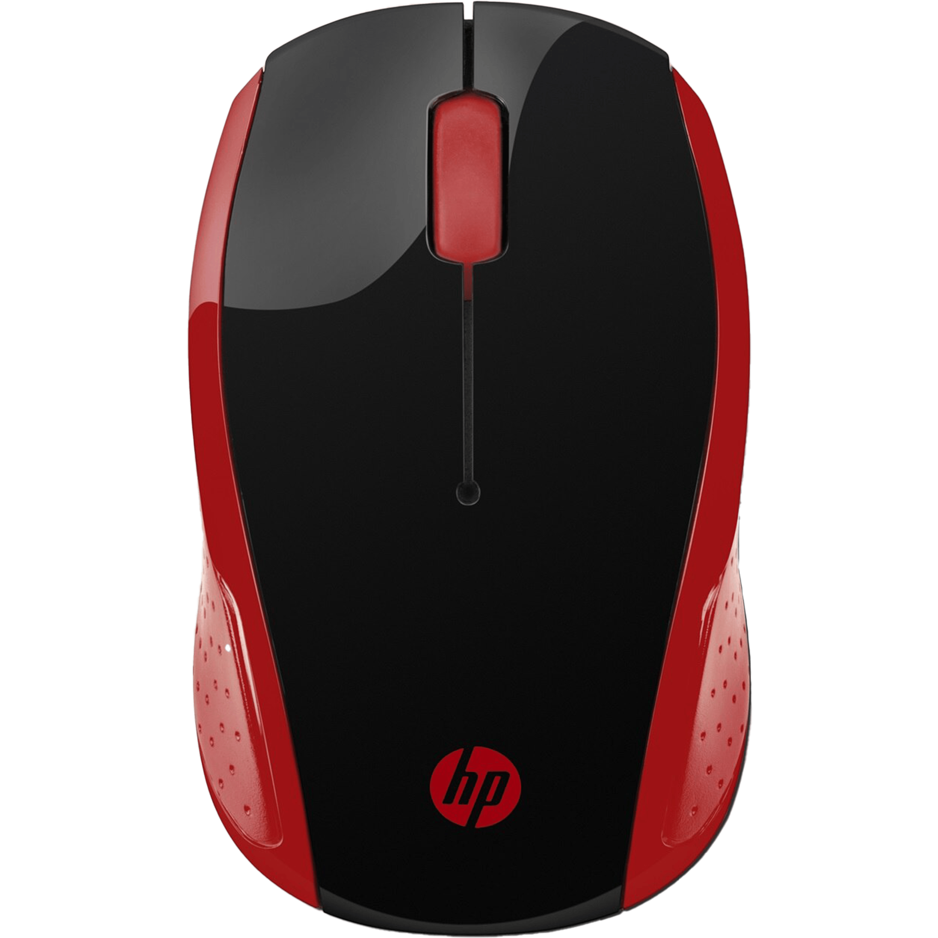 עכבר אלחוטי HP 200 - צבע שחור ואדום שנתיים אחריות ע