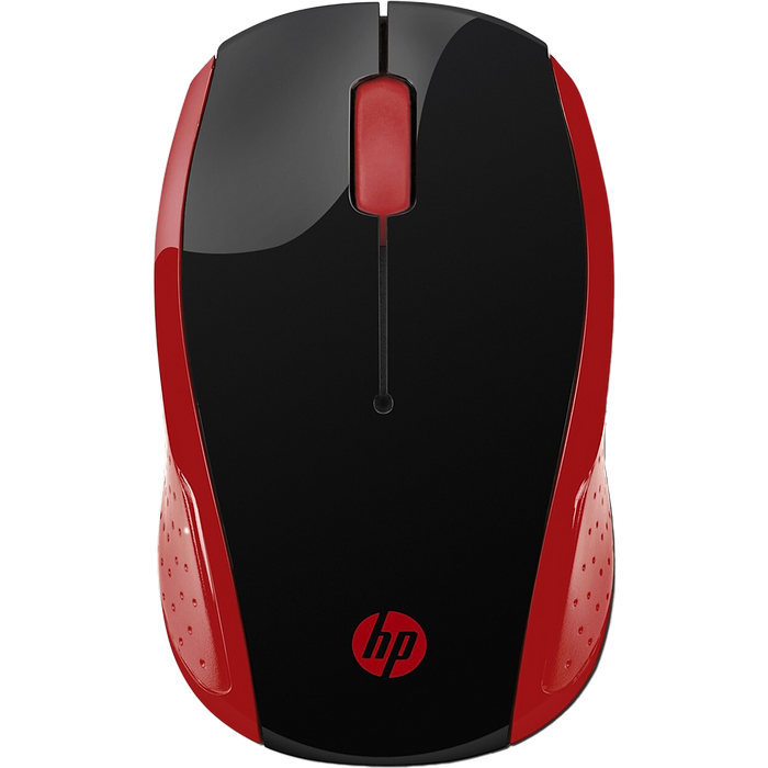 עכבר אלחוטי HP 200 - צבע שחור ואדום שנתיים אחריות עי היבואן הרשמי