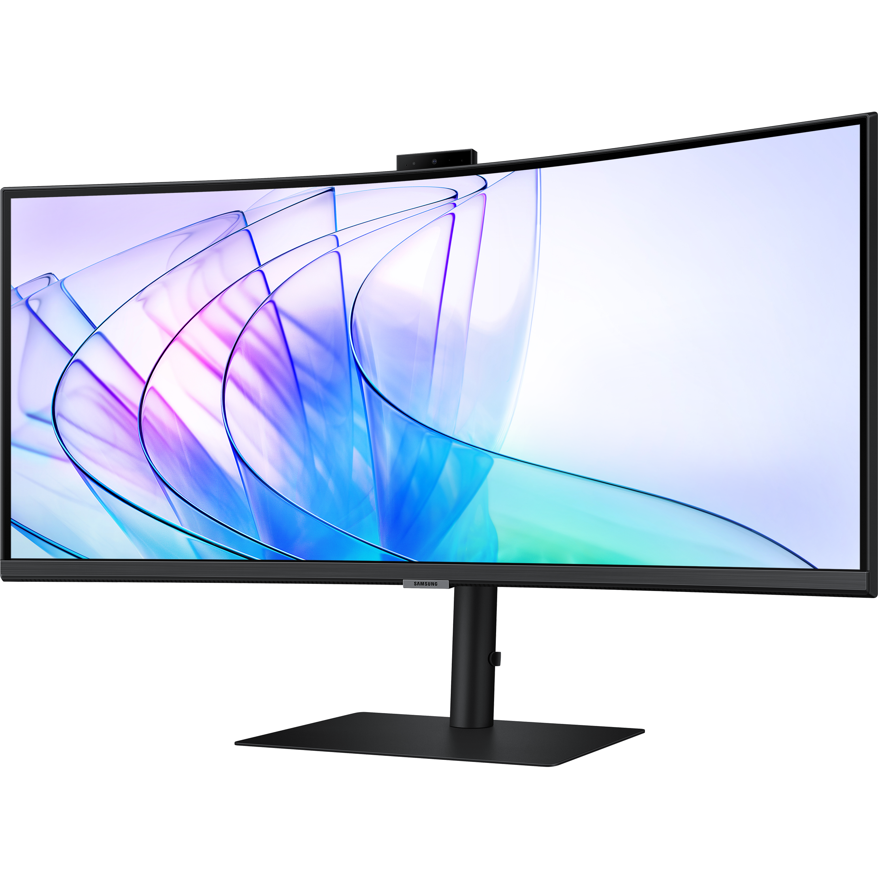 מסך מחשב עם רמקולים ומצלמה מובנית 34'' Samsung ViewFinity S6 S34C650VAM FreeSync VA UWQHD 100Hz - צבע שחור שלוש שנות אחריות ע