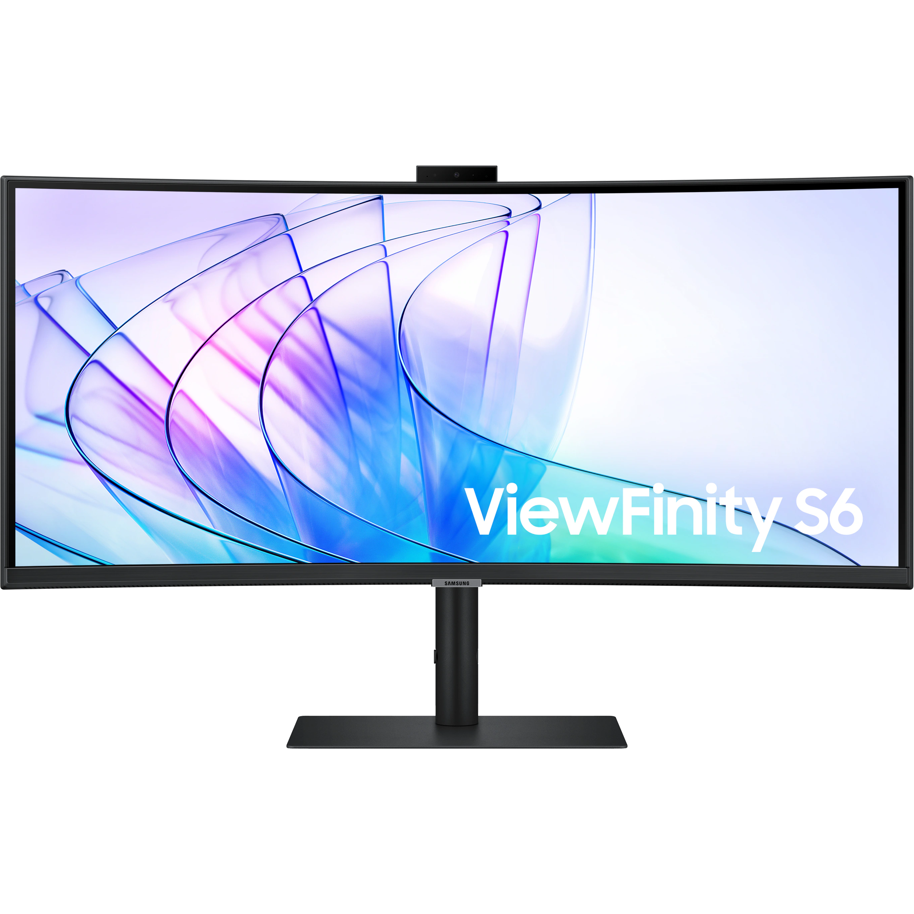 מסך מחשב עם רמקולים ומצלמה מובנית 34'' Samsung ViewFinity S6 S34C650VAM FreeSync VA UWQHD 100Hz - צבע שחור שלוש שנות אחריות ע
